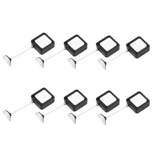 8pcs Remote Control Tether TV Remote Control Leash Retractable Safety Lock with Adjustable Strap B