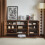 Dark Oak Storage Cabinet,Tip-Over Safe,150x40x80cm 8
