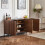 Dark Oak Storage Cabinet,Tip-Over Safe,150x40x80cm 10