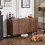 Dark Oak Storage Cabinet,Tip-Over Safe,150x40x80cm 13