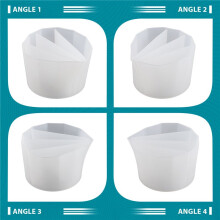 Tazas de Mezcla de Colores Divididos de 4 Canales Reutilizables para Pinturas, Herramientas de Pintura de Vertido de Resina, Accesorios de Dibujo para