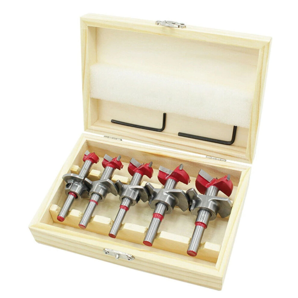 Photos - Bits / Sockets Drillpro 5Pc 15-35mm Forstner Woodworking Auger Drill Bit Wood Cutter Digger Set