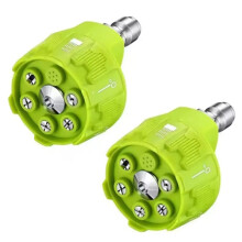 6 in 1 Power Washer Nozzle'S,with 1/4 Inch Quick Connector,0 15 25 40 Degree Rotation Watering Rinse Soap Nozzle Tip