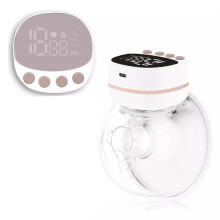 Extractor de Leche Eléctrico Portátil, Manos Libres, Sin BPA, con Pantalla LED.