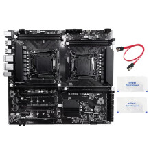 Kit de Placa Base X99 de Doble Zócalo LGA2011-3 con Dos Puertos Ethernet y Compatible con Memoria RAM 8XDDR3. Placa Base X99 DDR3.
