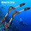 2pcs Diving Fin Strap, Fin Replacement Strap with Quick Release Buckles Heel Straps for Most Fins 3
