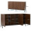 Dark Oak Storage Cabinet,Tip-Over Safe,150x40x80cm 4
