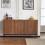 Dark Oak Storage Cabinet,Tip-Over Safe,150x40x80cm 5