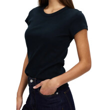 (L) Bonds Icons Crew Neck Tee Womens Cotton Short Sleeve Top T-Shirt Black