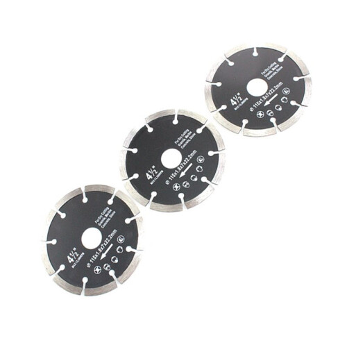 3pcs 115mm Segmented Diamond Blade for Concrete Granite Masonry Cutting