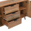 Vintage Brown Sideboard Cabinet, 140cm, 3 Drawers 9