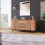 Vintage Brown Sideboard Cabinet, 140cm, 3 Drawers 3