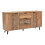 Vintage Brown Sideboard Cabinet, 140cm, 3 Drawers 12