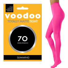 (Average-Tall) Voodoo Totally Matte Tights 70 Denier Slimming Women Pantyhose Stockings Pink Fergalicious H31318 Leggings