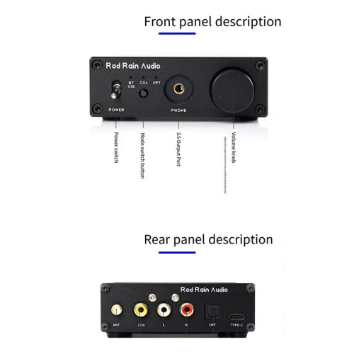 AD8620  5.4 Lossless Decoder ES9039 Decoding APTX LDAC Fever HIFI Receiver High Sound Decoder B 1