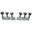 6pcs Chrome 6R Guitar Tuning Pegs for TL Guitars - Enhanced Stability A 1
