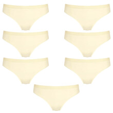 (S) 7 Pack Sloggi Wow Comfort 2.0 Tai Womens Underwear Bikini Briefs Ecru White Bulk Undies Panties