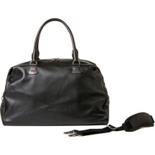 (Black) Barber Shop Duffle Camera Bag Cesar Cut Leather Travel Shoulder Carry Case