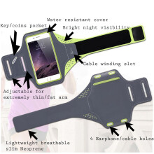 (Orange) Sports Running Armband Phone Holder for Apple iPhone 15 16 Plus 17 Pro Max 16e 17e Air Arm Band