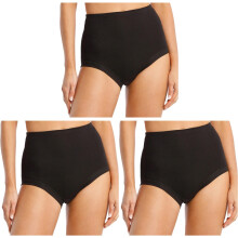 (16) 3 Pack Bonds Cottontails Full Brief Extra Lycra Womens Underwear Black Bulk Panties Ladies Undies WUFQA