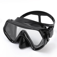 (Black) DEDEPU Scuba Diving Snorkel Adult Swimming Goggles Snorkeling Glasses Mask Water Sports Anti-Fog Large Frame Tempered Glass