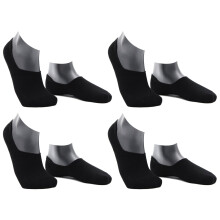 (6-10) 4 Pair Bonds Sport Mesh Footlet Mens No Show Low Cut Below Ankle Socks Black SYRU2N