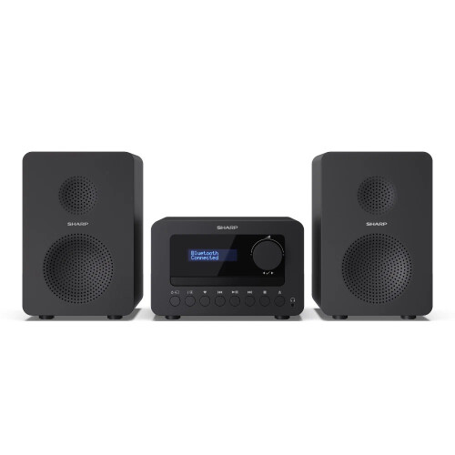 Sharp SHARP XL-B514(BK) Bluetooth Hi-Fi Micro System CD Player USB MP3 FM Radio 40W Stereo Remote Control Black
