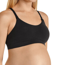(L) 2x Bonds Maternity Nursing Breastfeeding Pregnancy Seamfree Crop Bra Black YYCEY