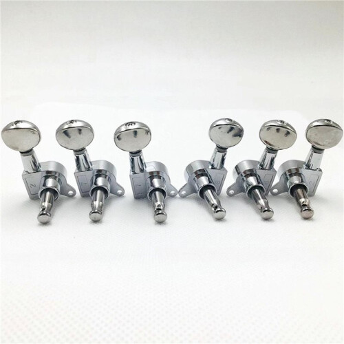 6pcs Chrome 6R Guitar Tuning Pegs for TL Guitars - Enhanced Stability B 2