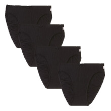 (12-14) 4x Bonds Heroes Hi-Cut Brief Womens Underwear Undies Panties Black WQKJW Bulk