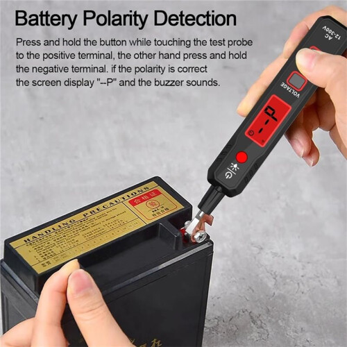 1pc Electrical Test Pen 12-300V Multi Functional Broken Wire Digital Display Electrical Induction Test 2