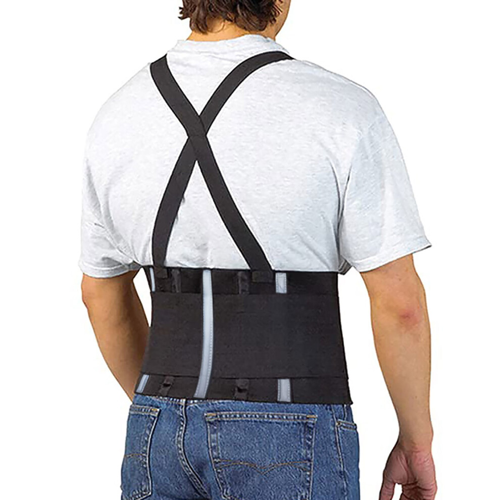 Photos - Braces / Splint / Support (XL) Safetyware Premium Reflective Back Support Belt Lumbar Lower Waist Brace Pain Relief Heavy Duty