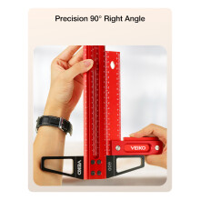 (400 MM) Alloy Scriber Precision Woodworking Tool T-Type Square Line Ruler Scribe