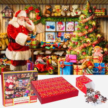 Kalendarz adwentowy Puzzle 1008 elementów 24 dni na Boże Narodzenie 70x50cm