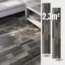 Panele Podłogowe Winylowe Samoprzylepne Wodoodporne Szare Drewno 2,3 m²
