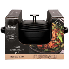 Kastrol s poklicí, 2,6 l, litý hliník