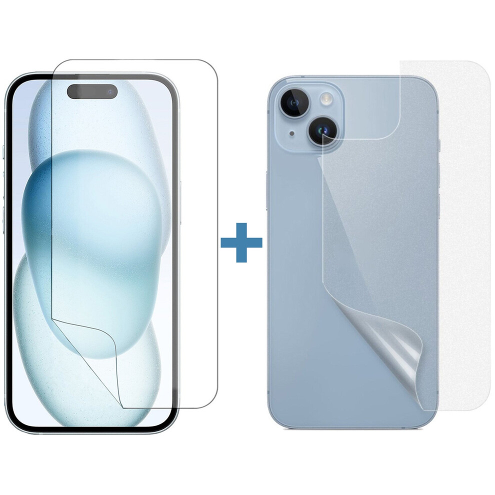 Photos - Protective film / glass 10 Set Soft PET Film Screen Protector for Apple iPhone 15 PLUS Front and Back Bulk