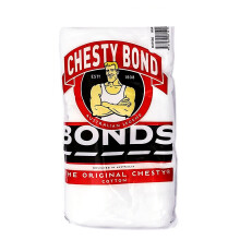 (14 - S - 90CM) Bonds The Original Chesty Cotton Plain Mens White Singlet Vest Tank Top Tee