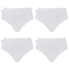 (12) 4 Pack Sloggi Originals Hikini Womens Underwear Undies Panties Briefs White High Waisted Bikini Bulk