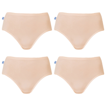 (16) 4 Pack Sloggi Originals Hikini Womens Underwear Undies Panties Briefs Fresh Powder Beige High Waisted Bikini Bulk