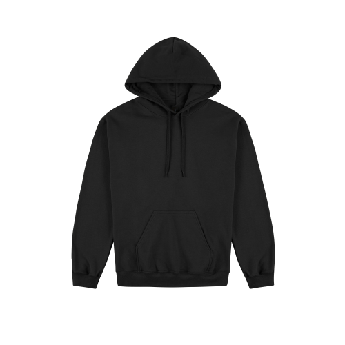 Gildan Gildan Premium Cotton Mens Black Hoodie Blank Plain Basic Hooded Sweater Small 1