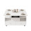(White, Particle Board) White Lift-Top Coffee Table with Wheels 6