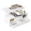 (White, Particle Board) White Lift-Top Coffee Table with Wheels 7