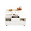 (White, Particle Board) White Lift-Top Coffee Table with Wheels 8