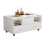 (White, Particle Board) White Lift-Top Coffee Table with Wheels 10