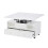 (White, Particle Board) White Lift-Top Coffee Table with Wheels 12