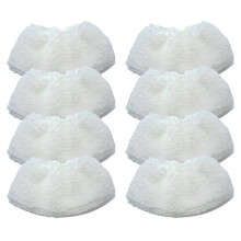 Pour Nettoyeur Vapeur pour SC1 SC2 SC3 SC4 SC5 CTK10 CTK20: Housses et Lingettes de Rechange (8 Pièces)