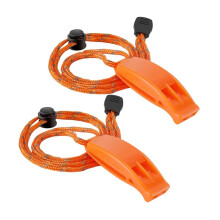 2pcs Emergency Whistles with Lanyard Safety Whistles for Kayak Life Jackets Lifeboats Fishing Boats Camping Hiking
