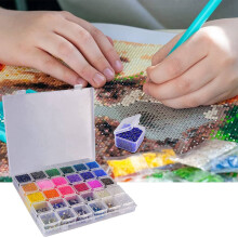 2X 30 Grades de Armazenamento de Pintura de Diamante , Recipientes de Ferramentas Organizador de Contas de Plástico Acessórios de Bordado de