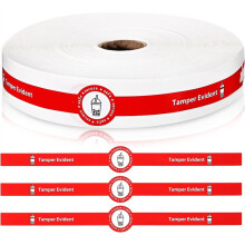 Säkerhetstejp, Klistermärken för Dryckeslock, 1x9" Matleveransklistermärken, Förseglade för Färskhetsetiketter, 1 Rulle/500 St.